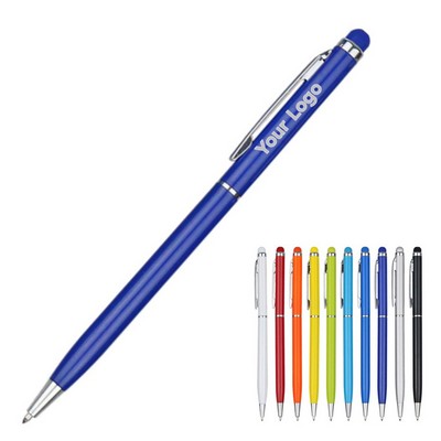 2-in-1 Stainless Steel Stylus Ballpoint Pen