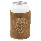 Rustic/Gold Leatherette Beverage Holder