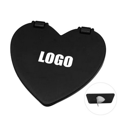 Heart Shaped Phone Stand with Built In Mirror